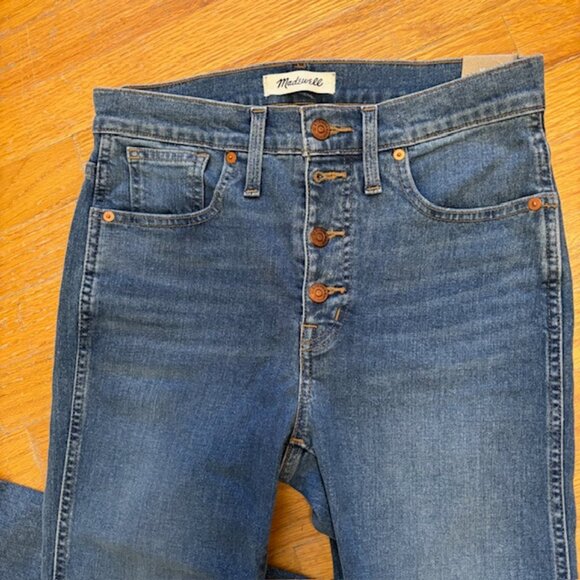 NWT Madewell 10" High Rise Skinny Jeans in Tencel Denim w/Magic Pockets Size 28 - Picture 2 of 14
